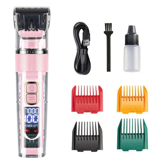 Professional Cordless Dog Clippers IPX7 Waterproof Grooming Trimmer Set