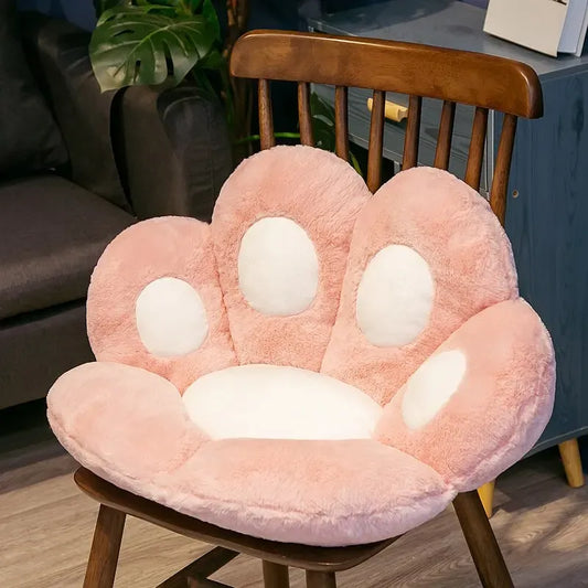 Kawaii Cat Paw Plush Cushion – Soft Floor & Sofa Pillow