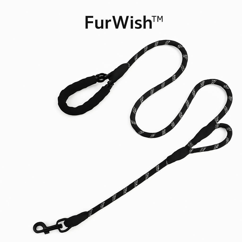 Furwish™ 6ft Heavy-Duty Dog Leash – Dual Handle & Reflective Design