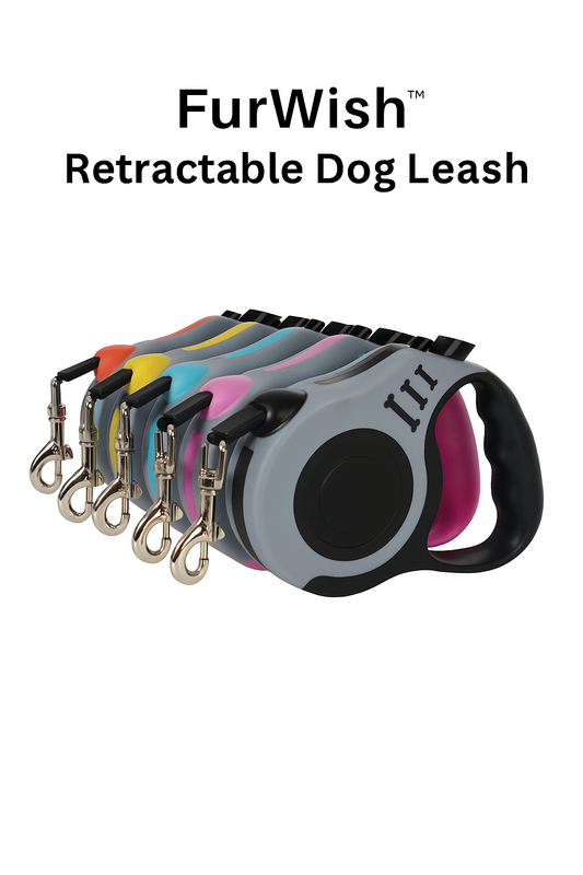 FurWish™ Retractable Dog Leash – 3m / 5m Durable Nylon Lead