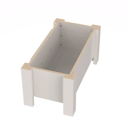 FurWish™ Raised Dog Bowl Stand – Elevated Feeder with Internal Storage & Double Stainless Steel Bowls