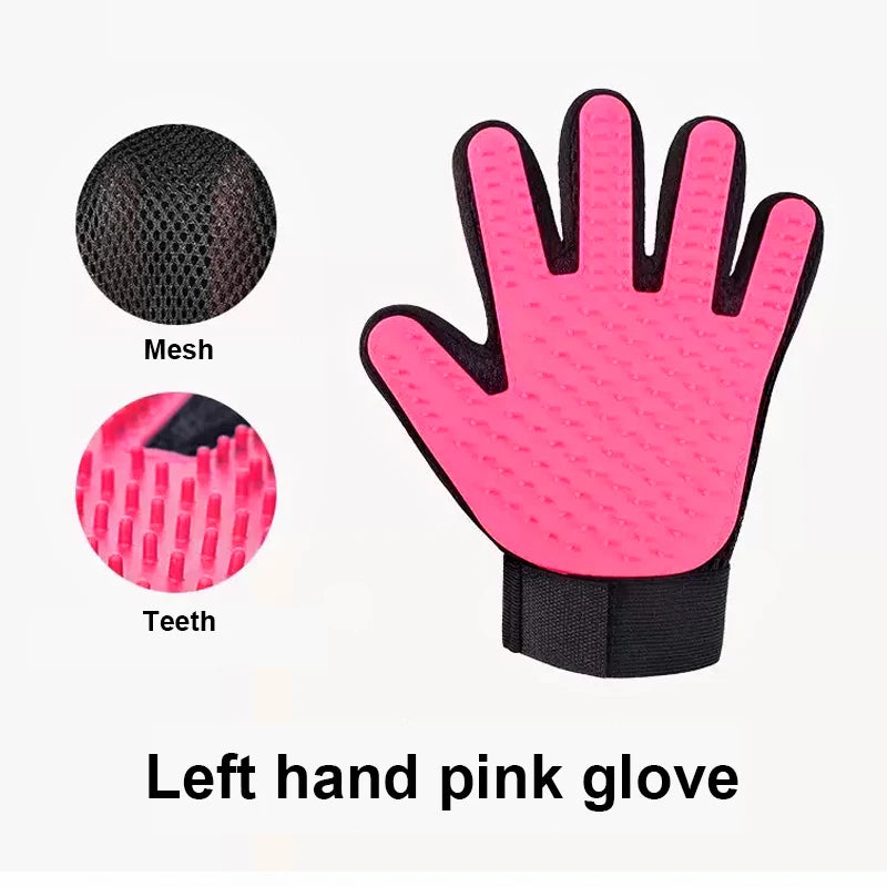 FurWish™ Pet Grooming Gloves – Deshedding & Hair Removal for Dogs & Cats