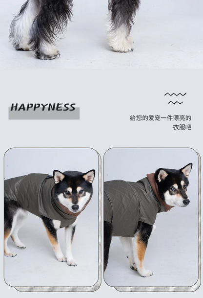 FurWish™ Quilted Dog Jacket – Warm Winter Coat with Turtleneck