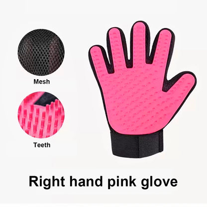 FurWish™ Pet Grooming Gloves – Deshedding & Hair Removal for Dogs & Cats