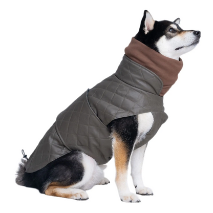 FurWish™ Quilted Dog Jacket – Warm Winter Coat with Turtleneck