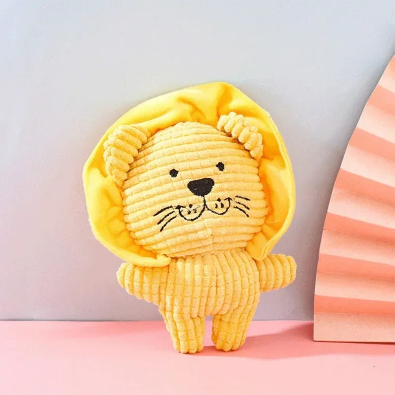 FurWish™ Cute Animal Plush Dog Toy – Bite-Resistant & Squeaky