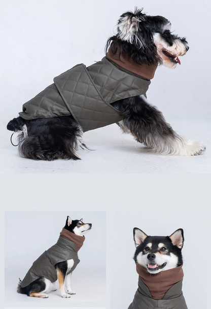 FurWish™ Quilted Dog Jacket – Warm Winter Coat with Turtleneck