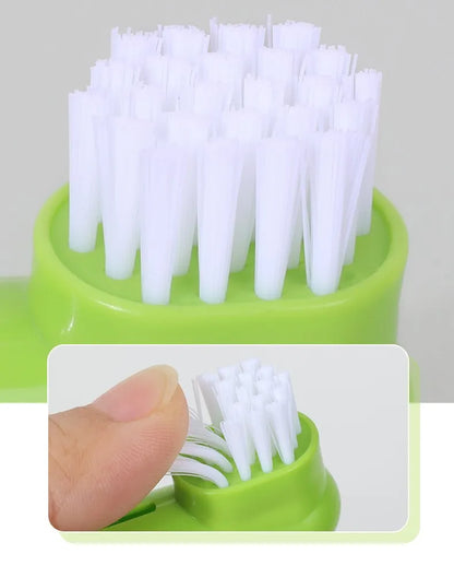 Furwish™ 3-Piece Pet Toothbrush Set – Finger & Dual-Head Brushes
