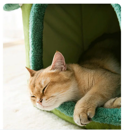 FurWish™ Foldable Pet Bed – Warm Winter Nest for Small & Medium Dogs & Cats