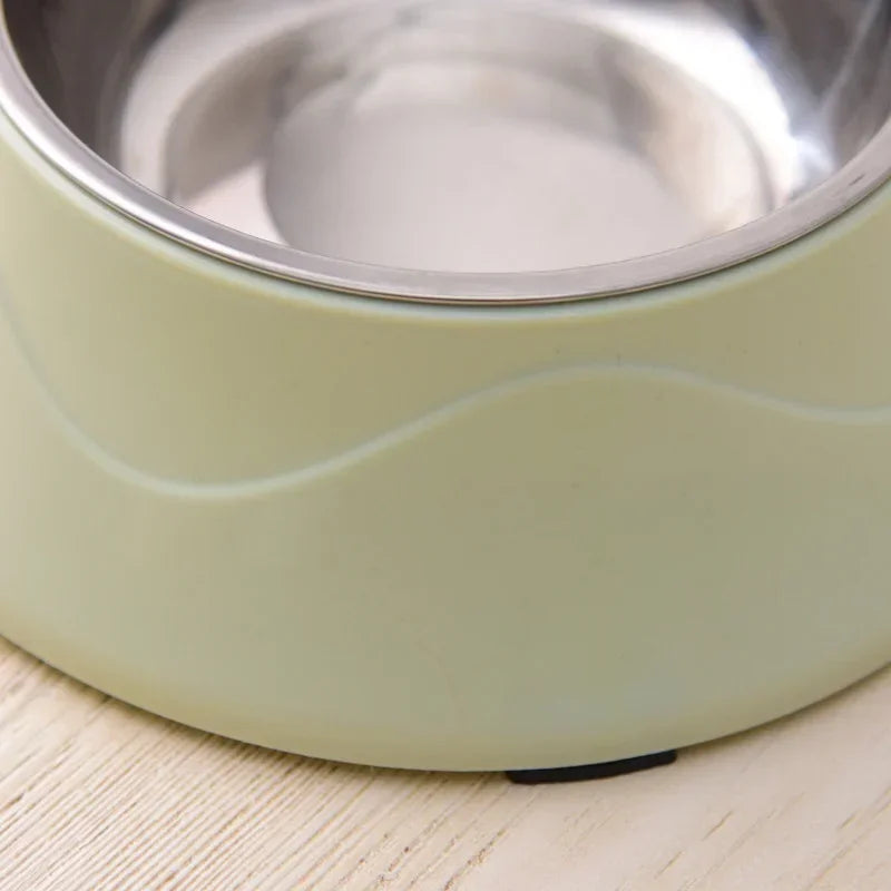 FurWish™ Non-Slip Stainless Steel Dog Bowl – Color Coated Feeding Dish for Dogs & Cats