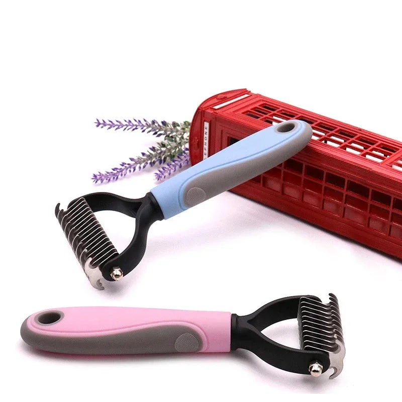 FurWish™ Double-Sided Knot Cutter & Grooming Comb – Pet Hair Removal Tool