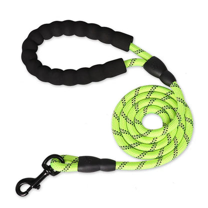 FurWish™ 1.5m Reflective Dog Leash – Padded Handle for All Sizes