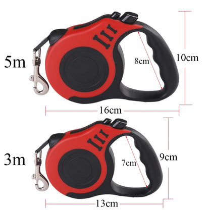 FurWish™ Retractable Dog Leash – 3m / 5m Durable Nylon Lead