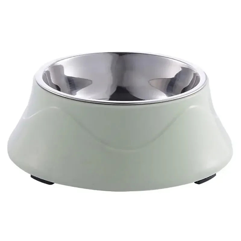 FurWish™ Non-Slip Stainless Steel Dog Bowl – Color Coated Feeding Dish for Dogs & Cats