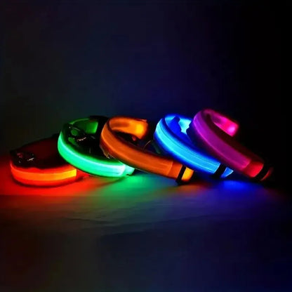 FurWish™ LED Dog Leash & Collar – Night-Safety Glow in the Dark