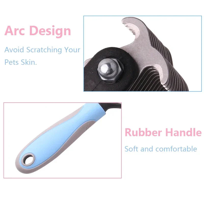 FurWish™ Double-Sided Knot Cutter & Grooming Comb – Pet Hair Removal Tool