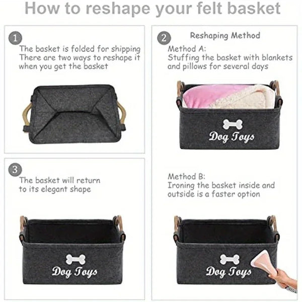 FurWish Pet Toy Tidy Box