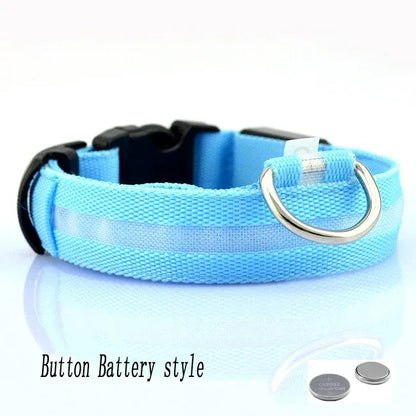 FurWish™ LED Dog Collar – USB Rechargeable Night Safety Necklace