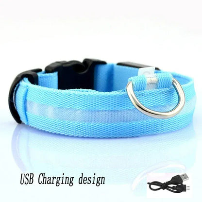 FurWish™ LED Dog Collar – USB Rechargeable Night Safety Necklace