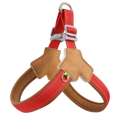 FurWish™ Reflective Y-Shaped Dog Harness – Comfortable Chest Strap with D-Ring