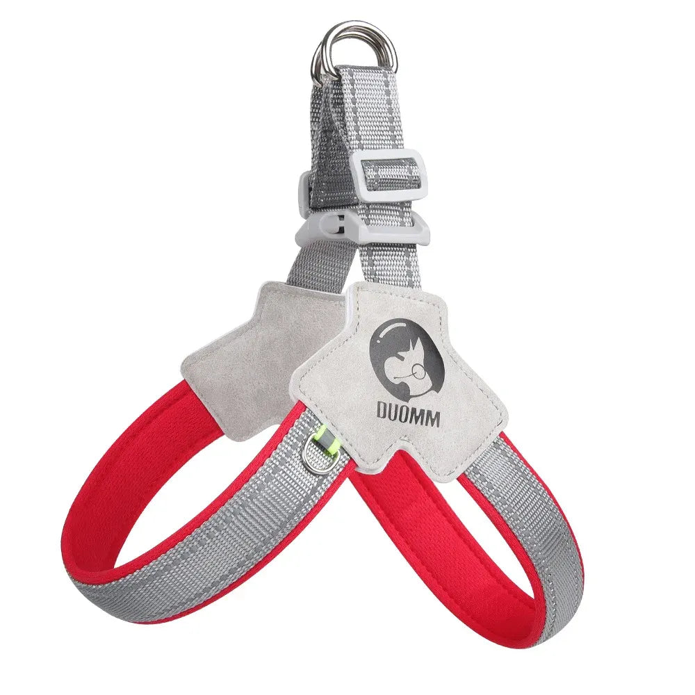 FurWish™ Reflective Y-Shaped Dog Harness – Comfortable Chest Strap with D-Ring