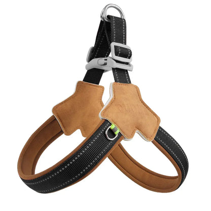 FurWish™ Reflective Y-Shaped Dog Harness – Comfortable Chest Strap with D-Ring