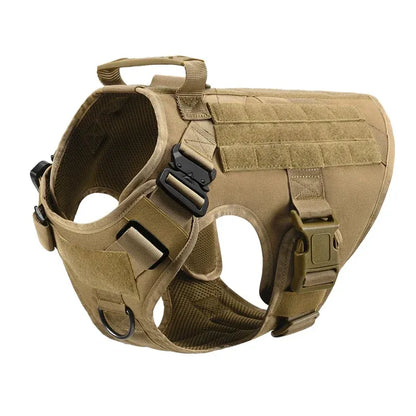 FurWish™ Tactical Dog Harness & Leash Set – Military Training Vest for All Breeds