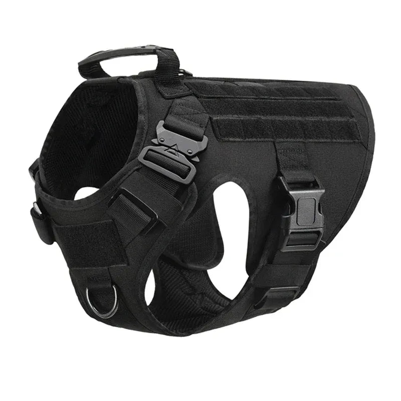 FurWish™ Tactical Dog Harness & Leash Set – Military Training Vest for All Breeds