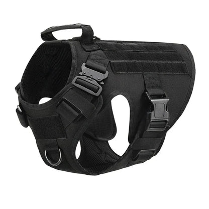 FurWish™ Tactical Dog Harness & Leash Set – Military Training Vest for All Breeds