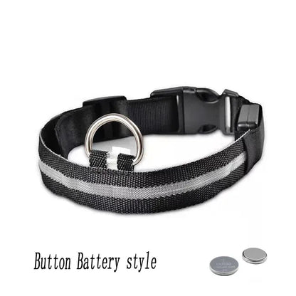 FurWish™ LED Dog Collar – USB Rechargeable Night Safety Necklace