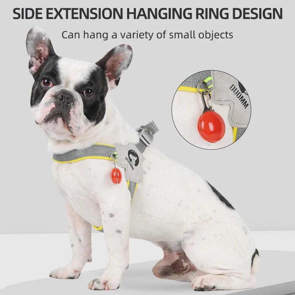 FurWish™ Reflective Y-Shaped Dog Harness – Comfortable Chest Strap with D-Ring