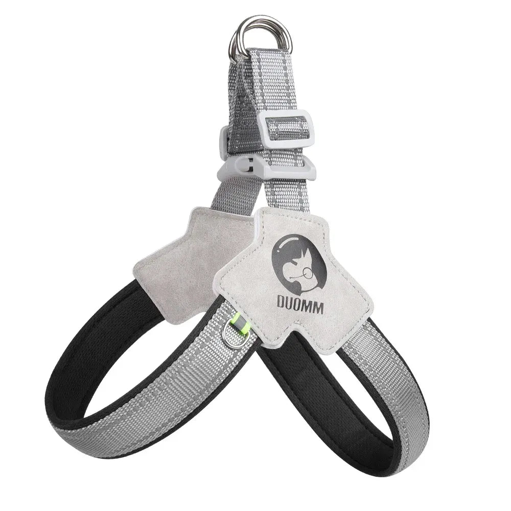 FurWish™ Reflective Y-Shaped Dog Harness – Comfortable Chest Strap with D-Ring