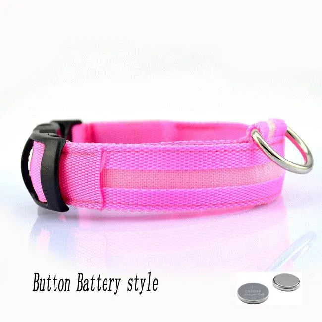 FurWish™ LED Dog Collar – USB Rechargeable Night Safety Necklace