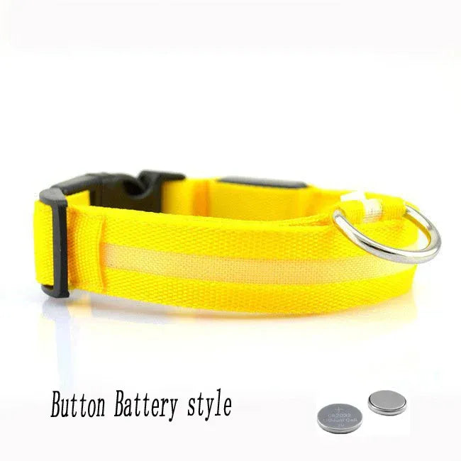 FurWish™ LED Dog Collar – USB Rechargeable Night Safety Necklace