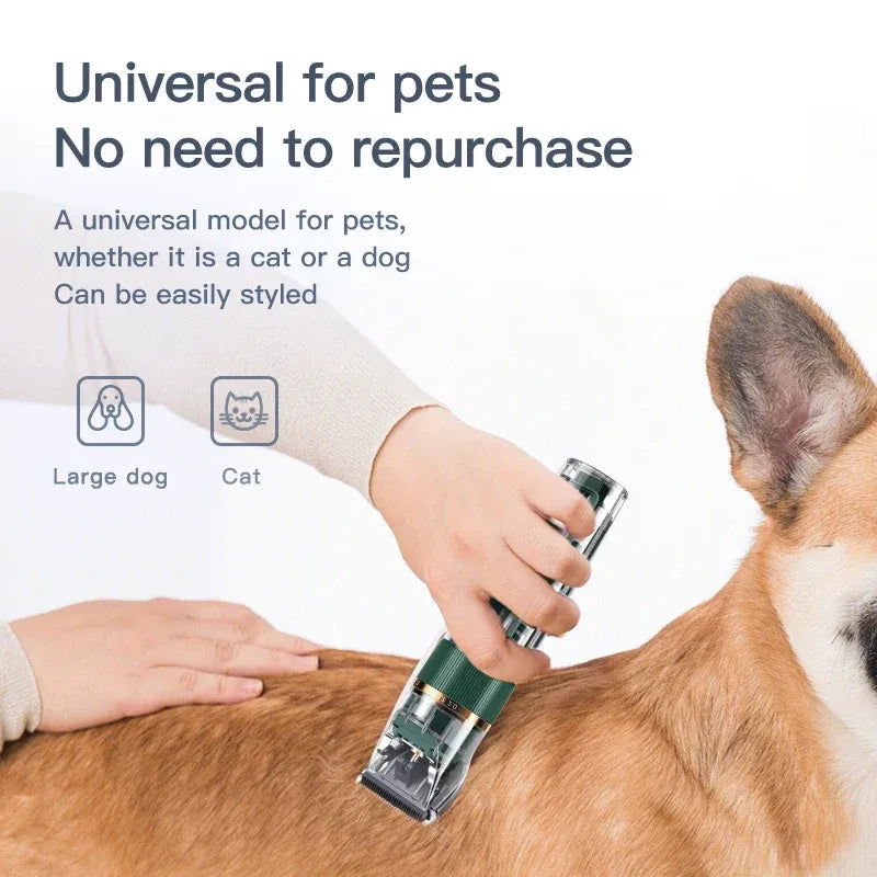 FurWish™ Cordless Dog Clippers – IPX7 Waterproof Grooming Trimmer Set