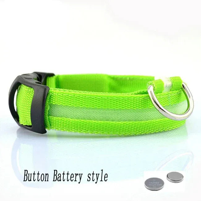 FurWish™ LED Dog Collar – USB Rechargeable Night Safety Necklace