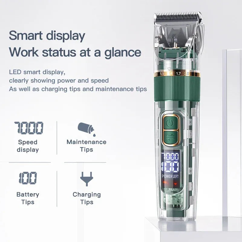 FurWish™ Cordless Dog Clippers – IPX7 Waterproof Grooming Trimmer Set